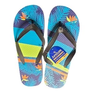 Men's Colorful Tropical Flip Flops